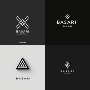 Draw a logo for the men's clothing brand "BASARI"
