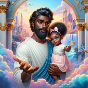 Create a 3D realistic artwork featuring the phrase 'Jesus Saves'...