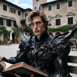 Caranthir-Ar-Fieniel from the Witcher. Black eldritch armor. Pal...