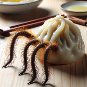 Пельмень с длинными волосатыми ножками