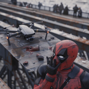 The DJI Mavic Mini 2 crashed into a drawbridge in St. Petersburg...