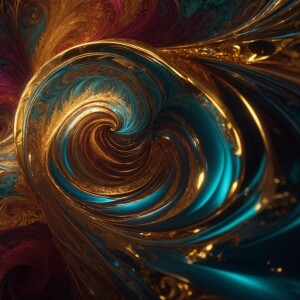 Create a 3D hallucinogenic motion graphic in 8K UHD featuring in...