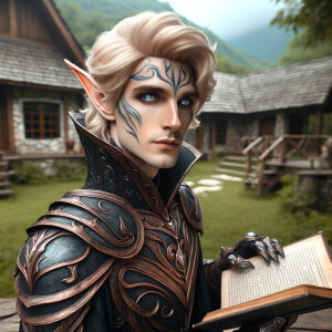 Caranthir-Ar-Fieniel from the Witcher. Black eldritch armor. Pal...