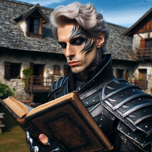 Caranthir-Ar-Fieniel from the Witcher. Black eldritch armor. Pal...