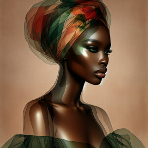 Create a mesmerizing piece of abstract art in shades of mild bro...