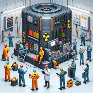 Radiation scanner that calls atomic workers