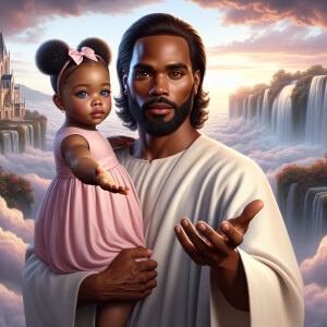 Create a 3D realistic artwork featuring the phrase 'Jesus Saves'...