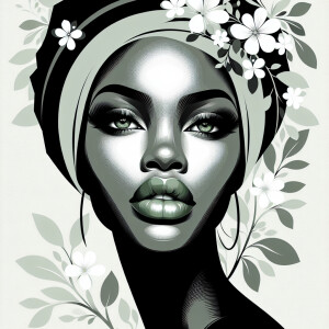 Create a sophisticated and visually captivating image using a mi...