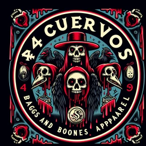 Design a circular cartoonish logo blending vintage and modern ae...