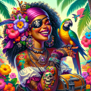 A vibrant whimsical highly detailed, realistic acrylic oil paint...