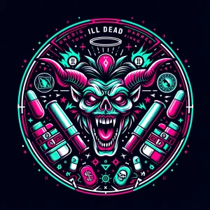 Here's a prompt based on the image:

"Create a circular l ogo de...