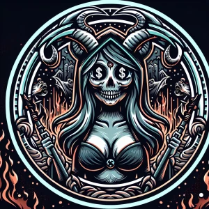 Design an 8K resolution ¹complicated logo featuring a seductive...