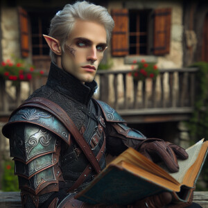 Caranthir-Ar-Fieniel from the Witcher. Black eldritch armor. Pal...