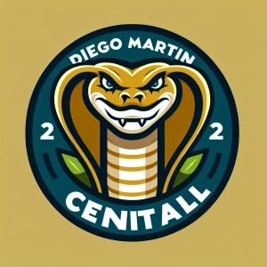 A mascot for Diego Martin Central secondary school but a viper