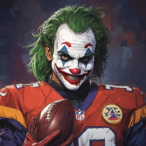 Joker as  NFL player, GTA art style