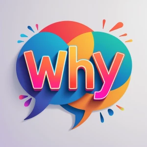 Design a YouTube channel logo for "Why" that embodies curiosity...
