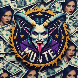 A complicated banner logo for the t shirt brand [' M u e r t e '...