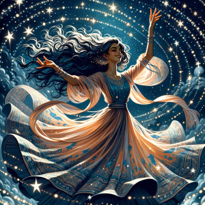 A girl dancing with stars