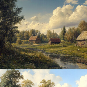 Планета, на которой появились люди. Вид с возвышенности. Раннее...