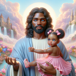 Create a 3D realistic artwork featuring the phrase 'Jesus Saves'...
