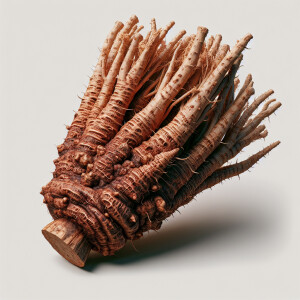 Create a 3D, Super High Resolution picture of burbuck root