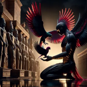 A hyper-realistic, dynamic 8K HDR image featuring a living hybri...