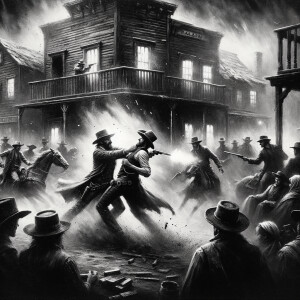 black and white high contrast oil painting style, photorealistic...