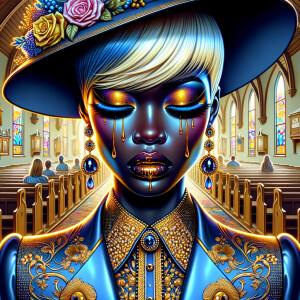 Full image view ultra realistic psychedelic airbrush glossy oil...