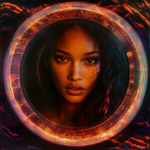 A highly detailed, ultra-realistic, photorealistic portrait of a...