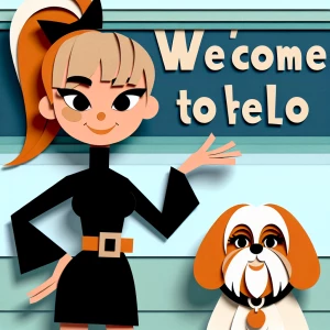 ‘Welcome’ image says ‘ welcome’ cute funny cartoon image waving...