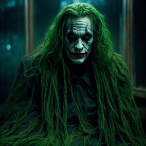 A decayed Joker  in the style of H.P. Lovecraft. Joker  appears...