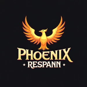Design a logo for "Phoenix Respawn," a pop culture emporium offe...
