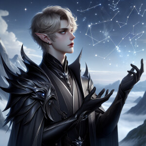 Caranthir-Ar-Fieniel from the Witcher uses magic to alter the st...