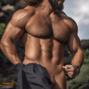 coach es nudista y tiene un cuerpo musculoso y hairy el pene tip...