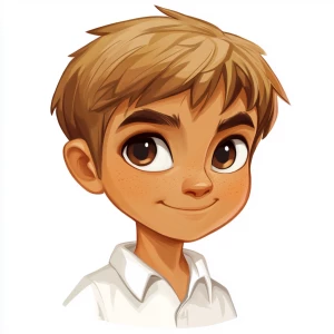 Create a character in the style of GTA artwork depicting a young...