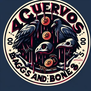 Design a circular cartoonish logo blending vintage and modern ae...