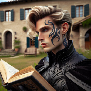 Caranthir-Ar-Fieniel from the Witcher. Black eldritch armor. Pal...