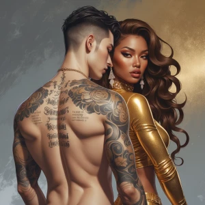 Create a semi-realistic, cinematic digital illustration of an in...