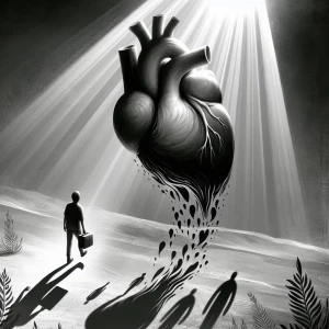 What is the sensation of loss? The weight of absence so heavy th...