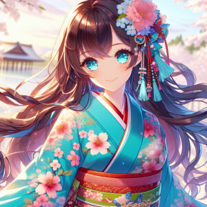 A beautiful anime girl