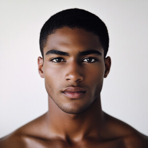 A 22-year-old African American man from Georgia with a clean-sha...