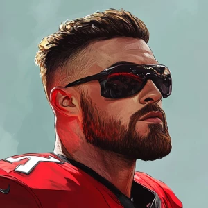 Travis Kelce, gta art style