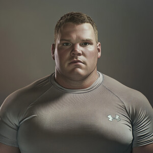 Create a hyper-realistic photograph full male body image scan of...