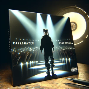 Design a rap album cover for "PSYCHODEALґ"
" by Dark Matter  a f...