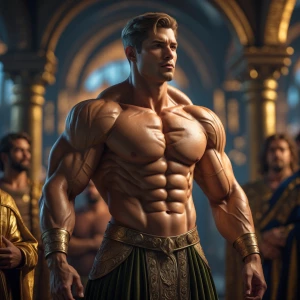 The muscular hung prince was bulging and showing off ese pito th...
