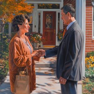 Create a fine detailed realistic image of Rebecca Davis Medicare...