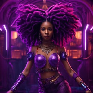 Craft an ultra-high-resolution, 3D full-body image of a captivat...