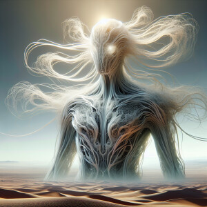 an impressive, almost supernatural creature that strides through...