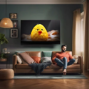 He was enjoying himself on the couch  with body xposedicc and el...