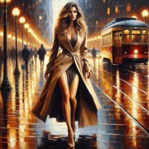 A highly detailed and painterly scene in the style of an impress...